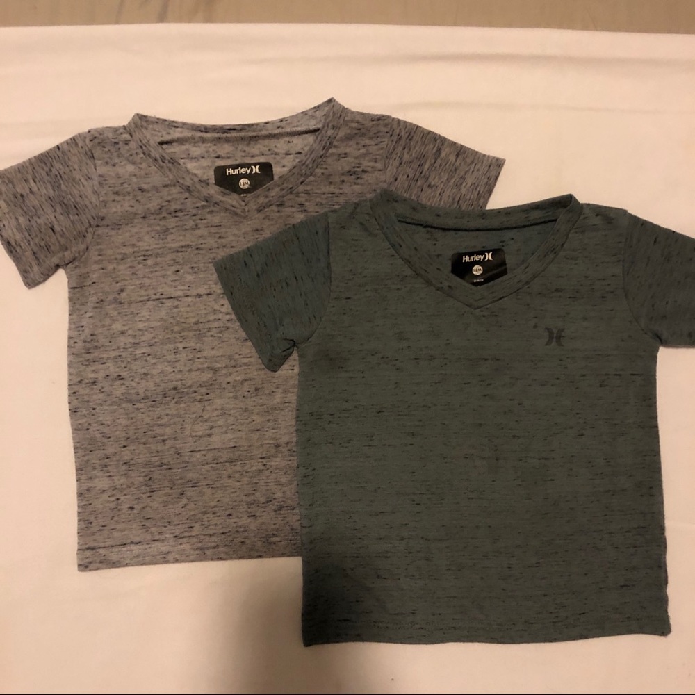 BUNDLE two Hurley V-Neck Tees boys 18mo